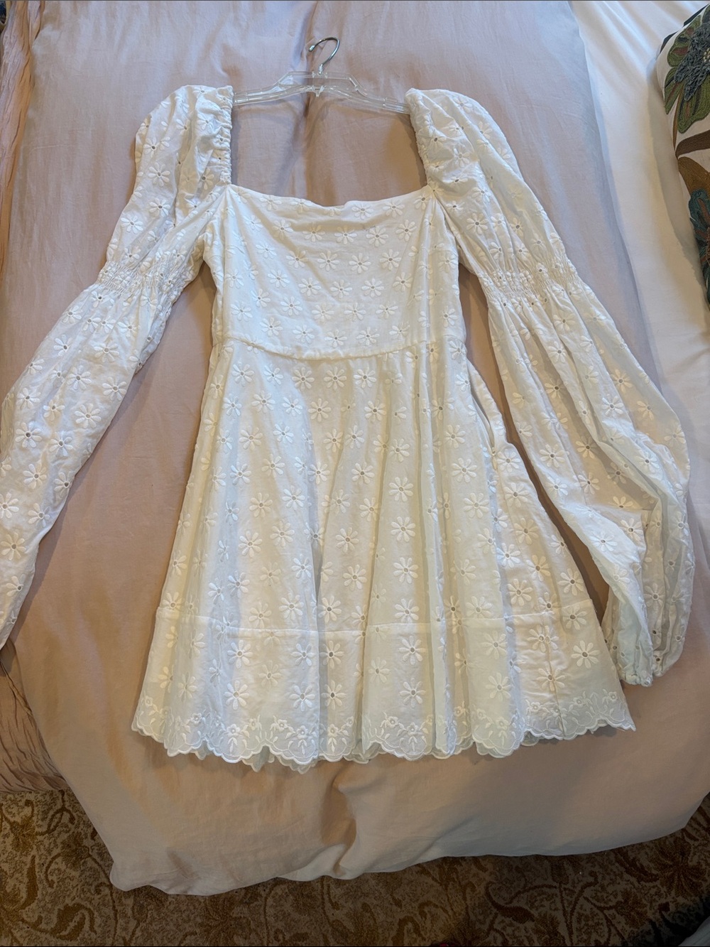 Caroline Constas white Floral Eyelet Dress